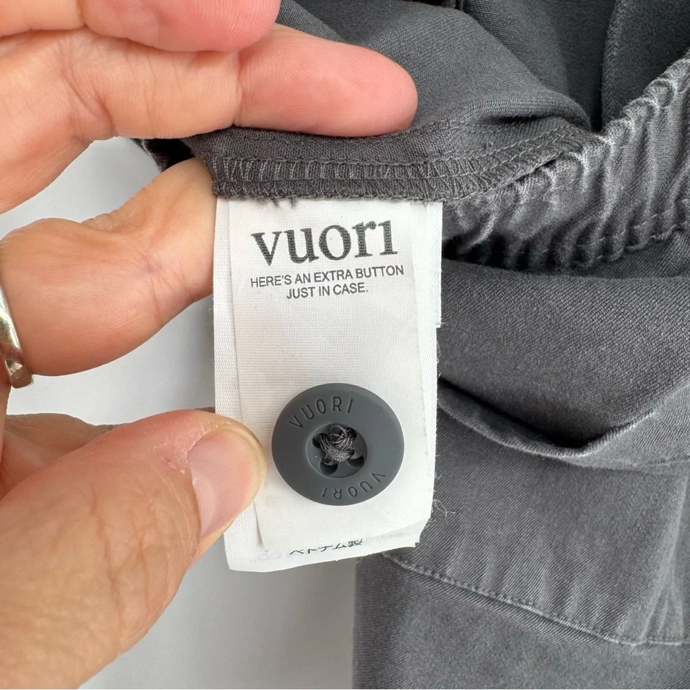 Vuori All Ways Elastic Waist Pant Grey Size M‎ Outdoor Athleisure Sporty Dressy
